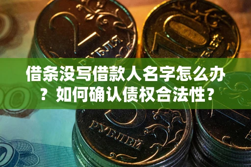 北京借条没写借款人名字怎么办？如何确认债权合法性？