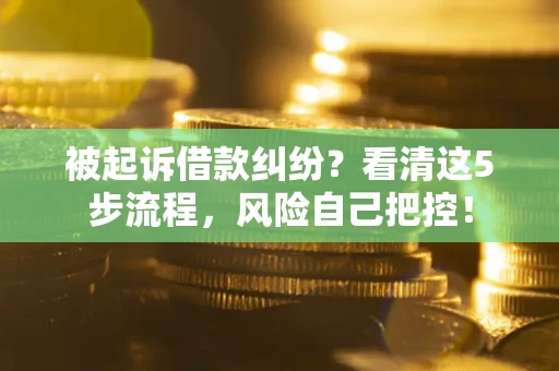 北京被起诉借款纠纷？看清这5步流程，风险自己把控！