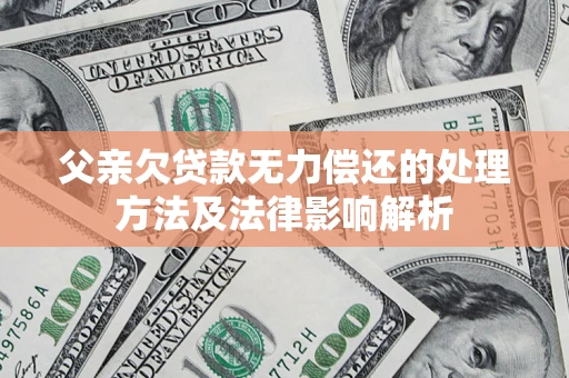 北京父亲欠贷款无力偿还的处理方法及法律影响解析